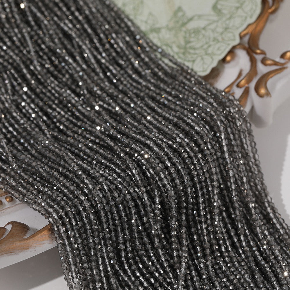 5 Strands Super Shiny Faceted Glass Seed Beads