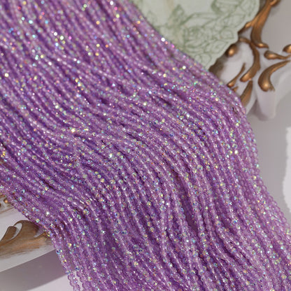 5 Strands Super Shiny Faceted Glass Seed Beads
