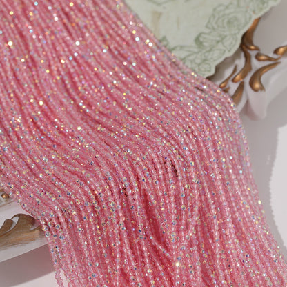 5 Strands Super Shiny Faceted Glass Seed Beads