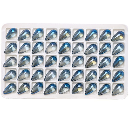 30pcs 9x15mm Teardrop Glass Pendants Beads