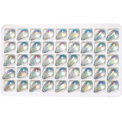 30pcs 9x15mm Teardrop Glass Pendants Beads