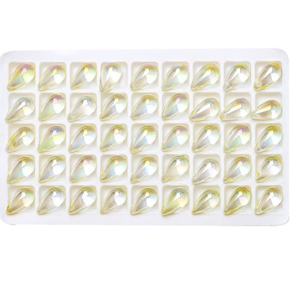 30pcs 9x15mm Teardrop Glass Pendants Beads