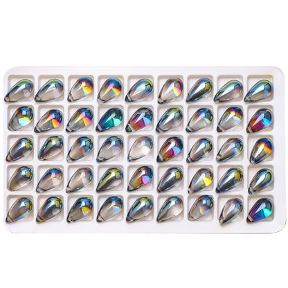 30pcs 9x15mm Teardrop Glass Pendants Beads