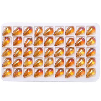30pcs 9x15mm Teardrop Glass Pendants Beads