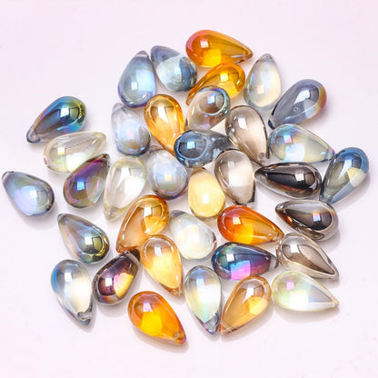 30pcs 9x15mm Teardrop Glass Pendants Beads