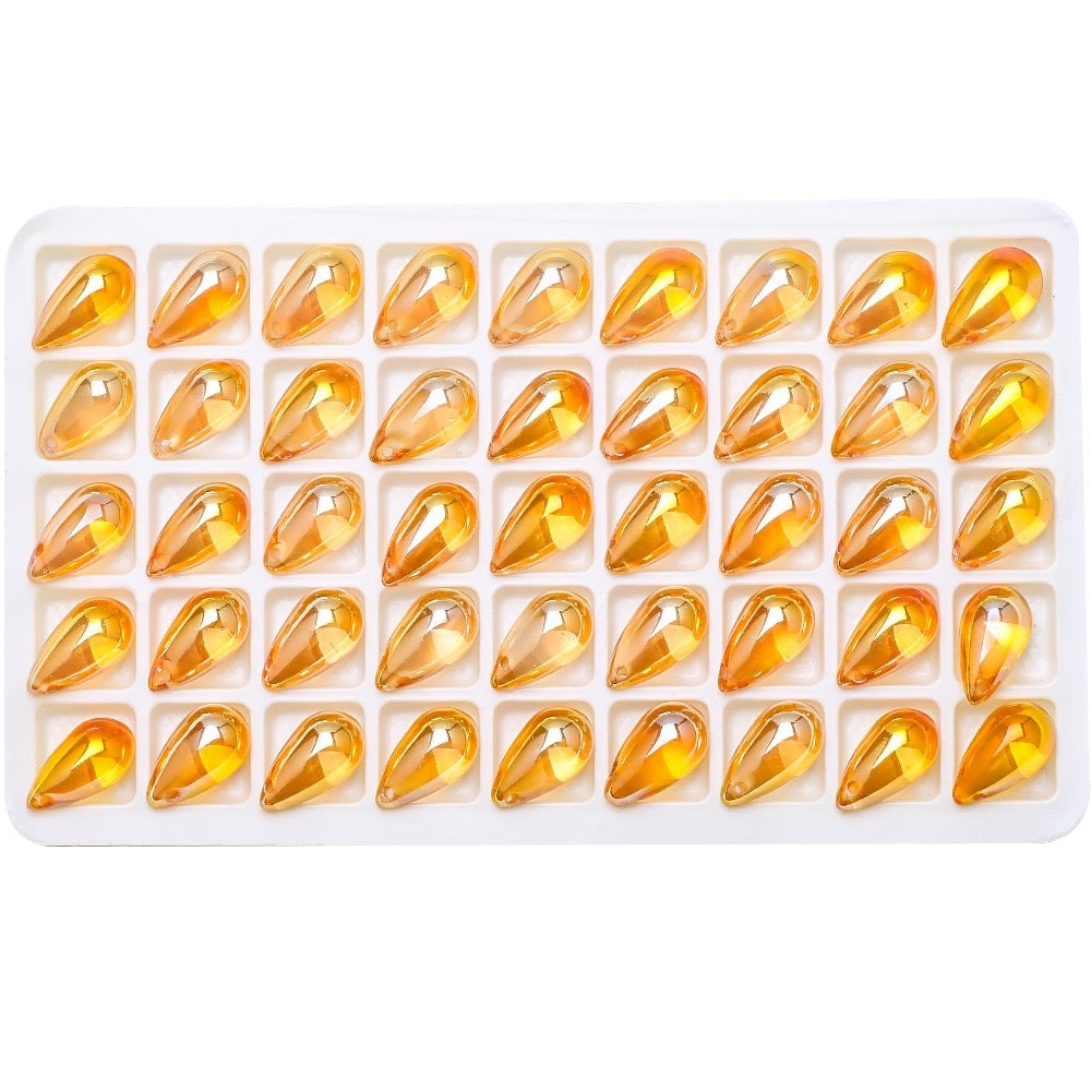 30pcs 9x15mm Teardrop Glass Pendants Beads