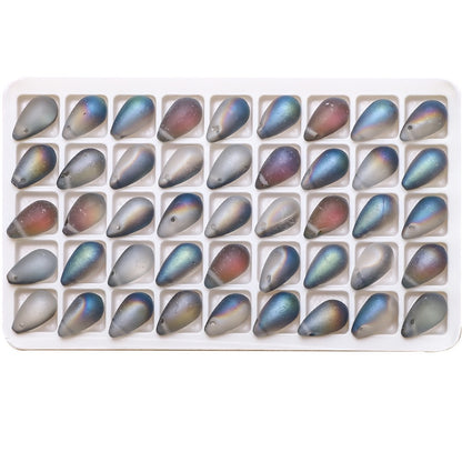 30pcs 9x15mm Teardrop Glass Pendants Beads
