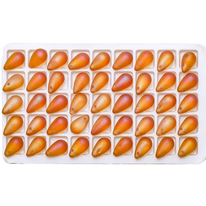 30pcs 9x15mm Teardrop Glass Pendants Beads