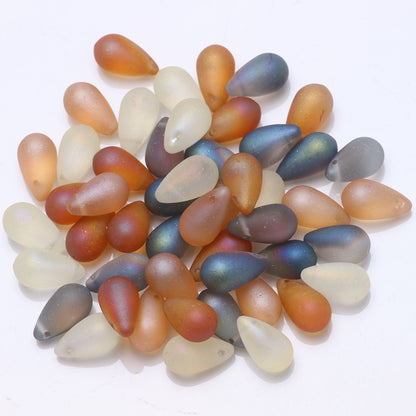 30pcs 9x15mm Teardrop Glass Pendants Beads