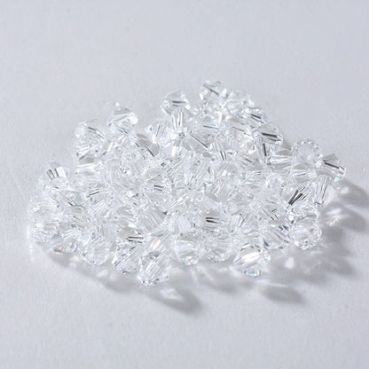 100pcs Shiny Faceted Austria Crystal Beads Bicone Beads