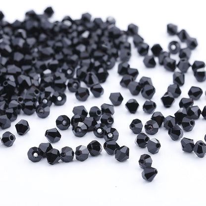 100pcs Shiny Faceted Austria Crystal Beads Bicone Beads