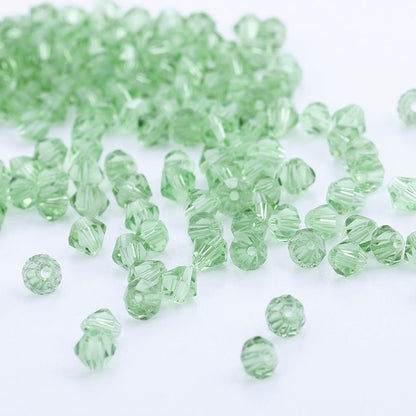 100pcs Shiny Faceted Austria Crystal Beads Bicone Beads