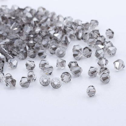 100pcs Shiny Faceted Austria Crystal Beads Bicone Beads