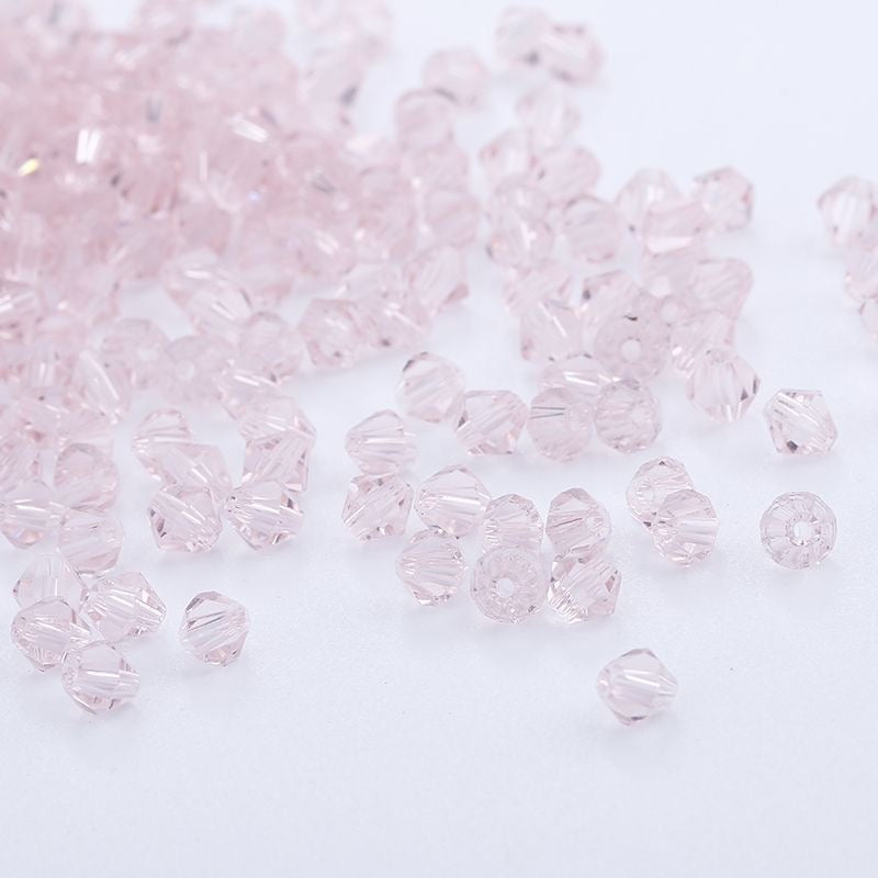100pcs Shiny Faceted Austria Crystal Beads Bicone Beads