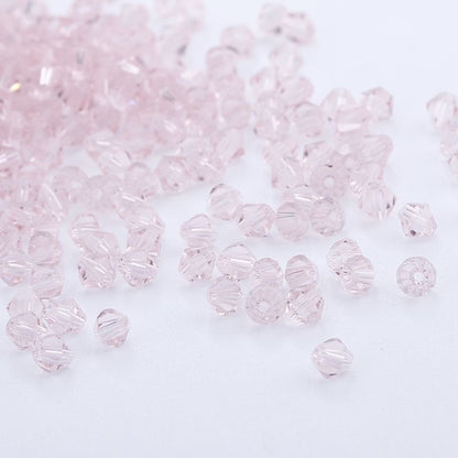 100pcs Shiny Faceted Austria Crystal Beads Bicone Beads