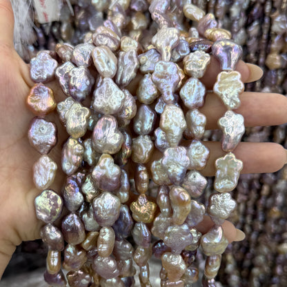 Natural Purple Baroque Pearl Beads Star Shape Beads