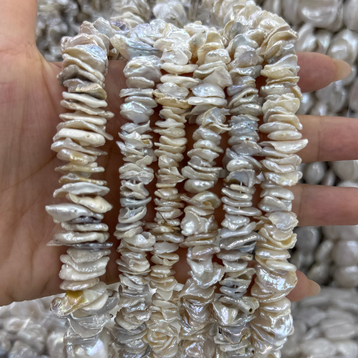 Keshi Chips Freshwater Pearl Beads Strand (14mm)