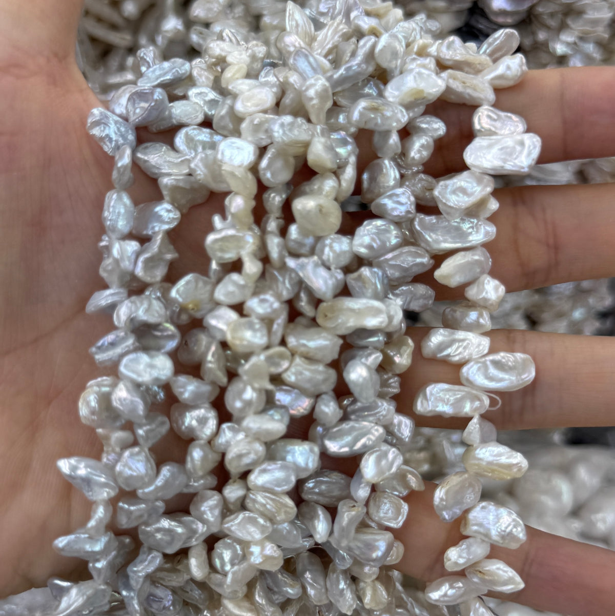 Baroque Pearl Beads Petal Flower Shape Beads