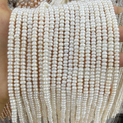 3x5mm Flat Oval Freshwater Pearl Beads