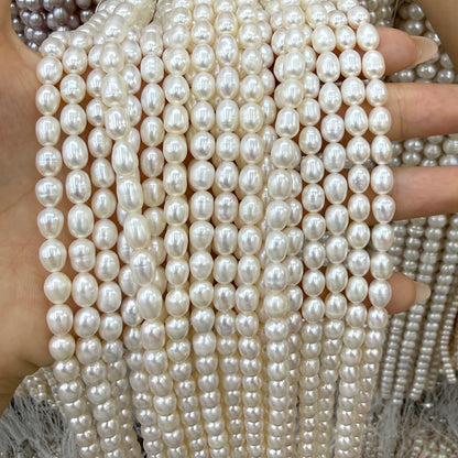 6x7mm Potato Freshwater Pearl Beads