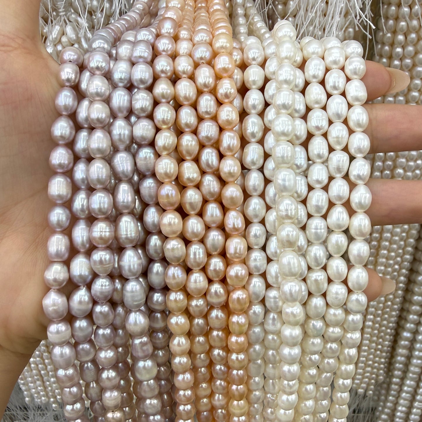 6x7mm Potato Freshwater Pearl Beads
