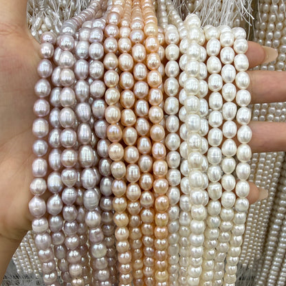 6x7mm Potato Freshwater Pearl Beads