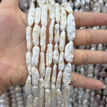 Baroque Freshwater Pearl Beads Pearl Long Biwa Beads