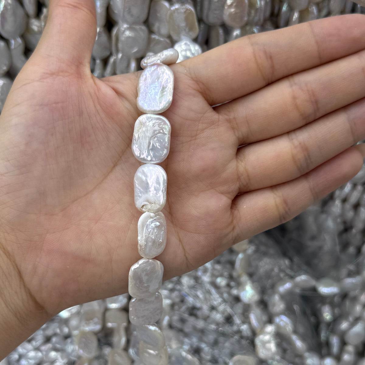 Rectangle Baroque Pearl Beads (13x16mm)