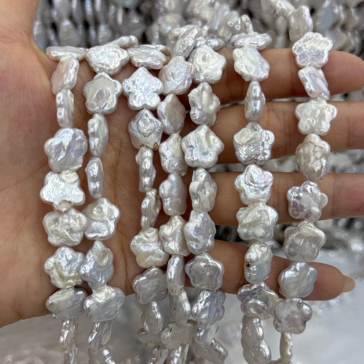 Flower Baroque Pearl Beads (12mm)