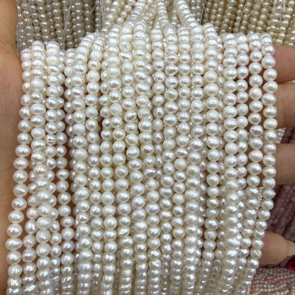 4mm Potato Freshwater Pearl Beads