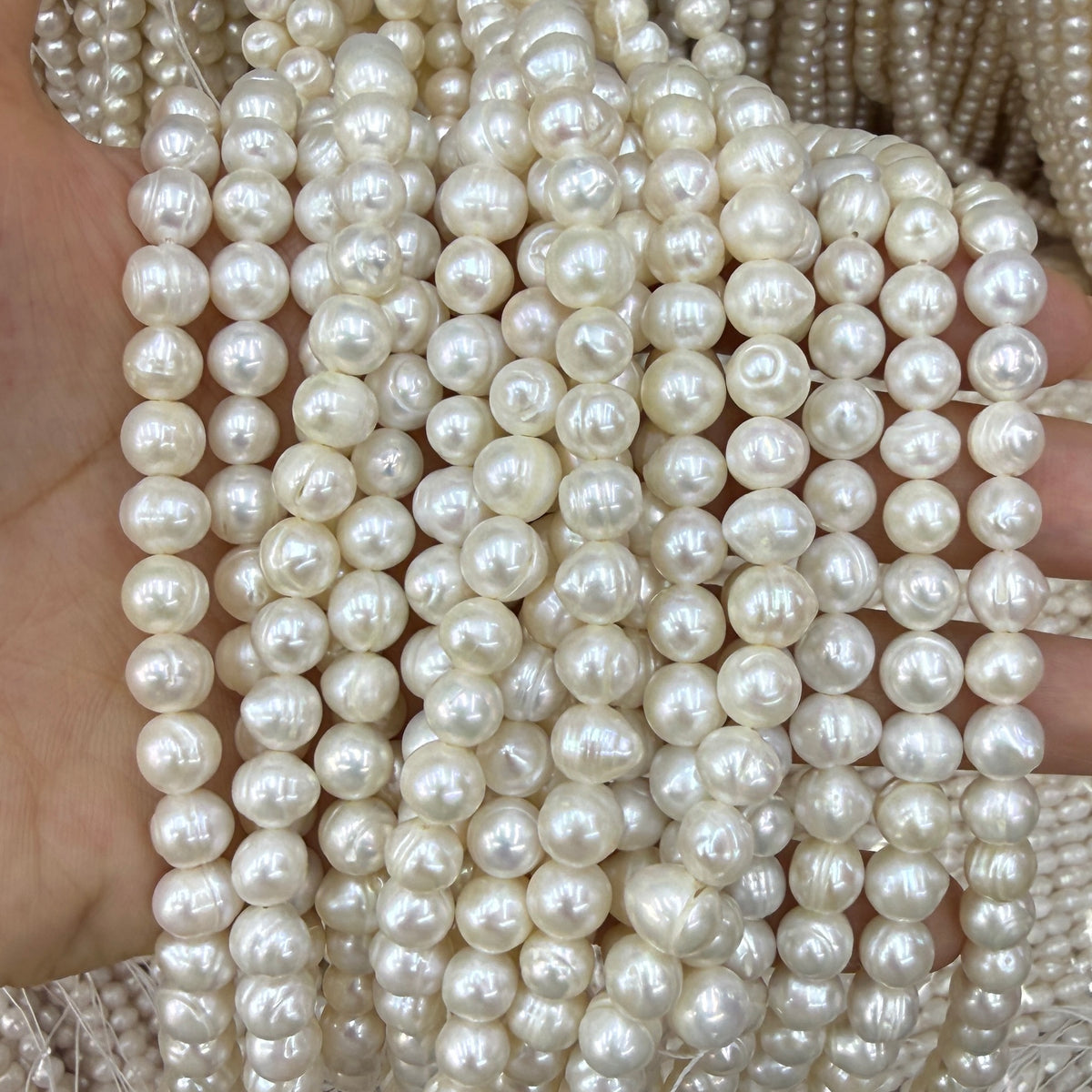 7mm Potato Freshwater Pearl Beads