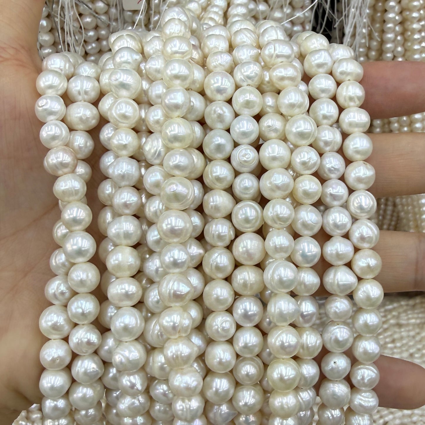 7mm Potato Freshwater Pearl Beads