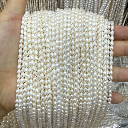 3x5mm AAAA Top Rice Freshwater Pearl Beads