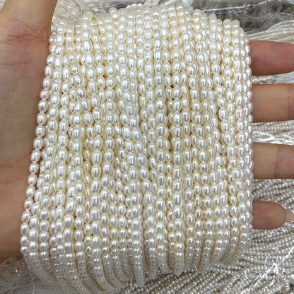 3x5mm AAAA Top Rice Freshwater Pearl Beads