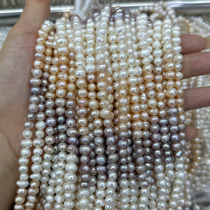 5x7mm Gradation Potato Freshwater Pearl Beads