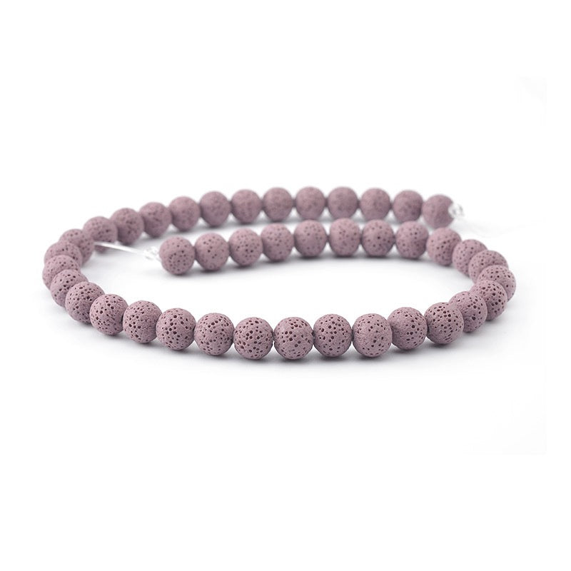 Rainbow Lava Beads Round Beads