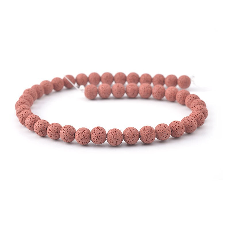 Rainbow Lava Beads Round Beads