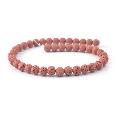Rainbow Lava Beads Round Beads