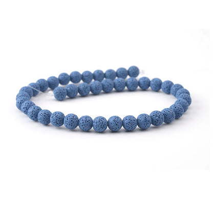 Rainbow Lava Beads Round Beads