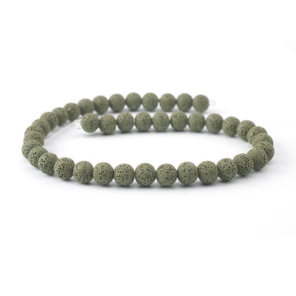 Rainbow Lava Beads Round Beads