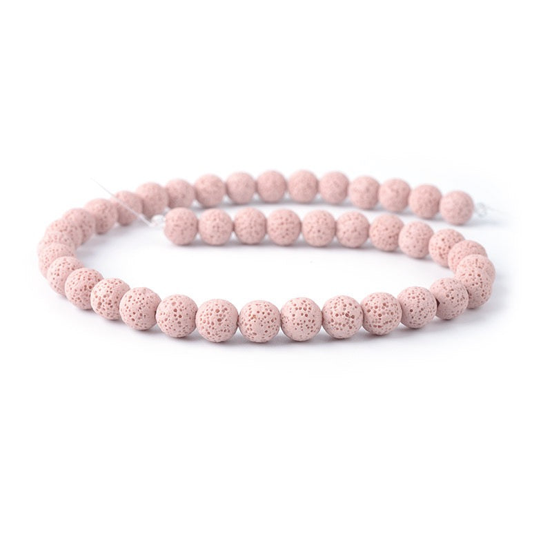 Rainbow Lava Beads Round Beads