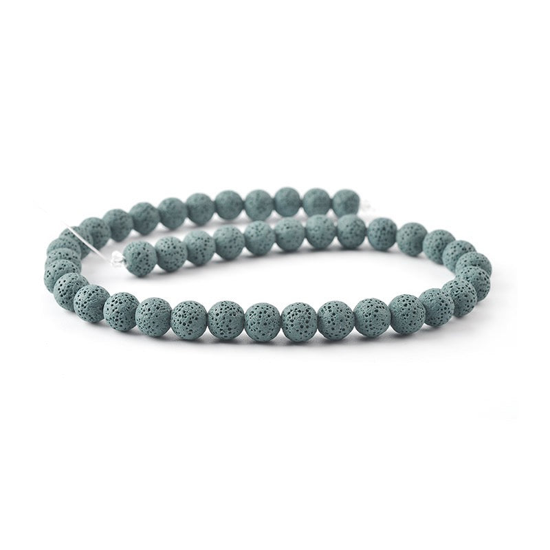 Rainbow Lava Beads Round Beads