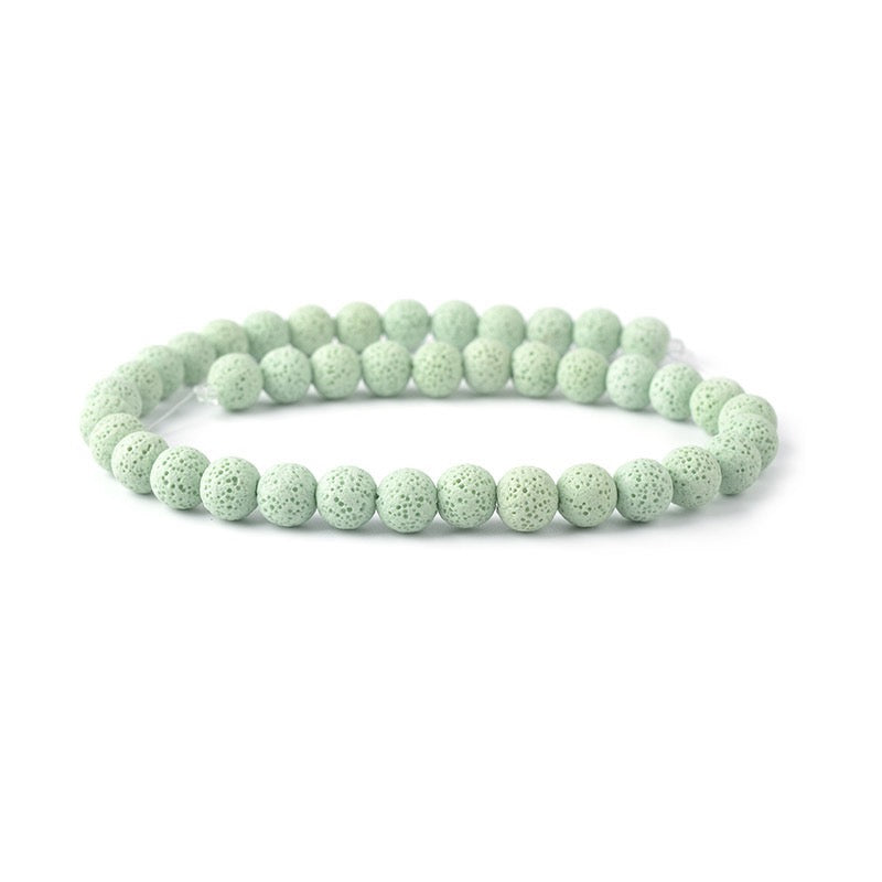 Rainbow Lava Beads Round Beads