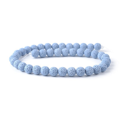 Rainbow Lava Beads Round Beads