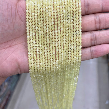 Tiny Cat's Eye Beads Faceted Round Beads
