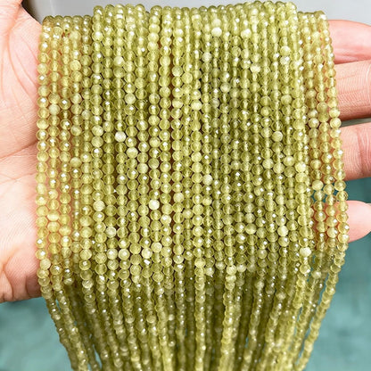 Tiny Cat's Eye Beads Faceted Round Beads