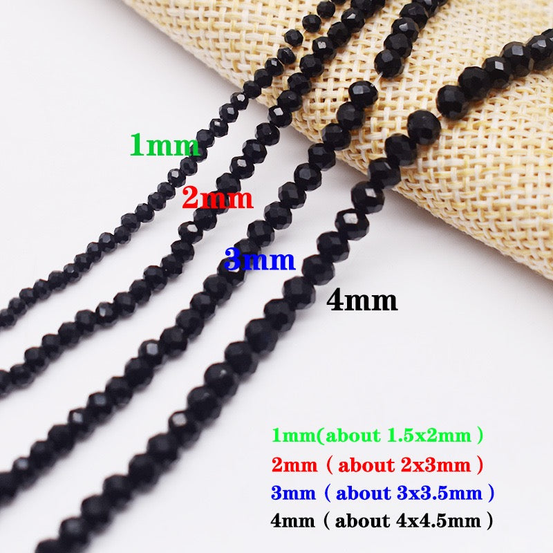 10 Strands Rondelle Faceted Crystal Beads Round Glass Beads