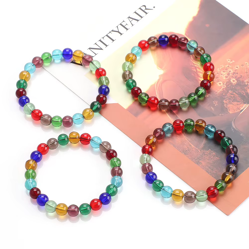 High Quality Glossy Crystal Glass Bead 6mm/8mm