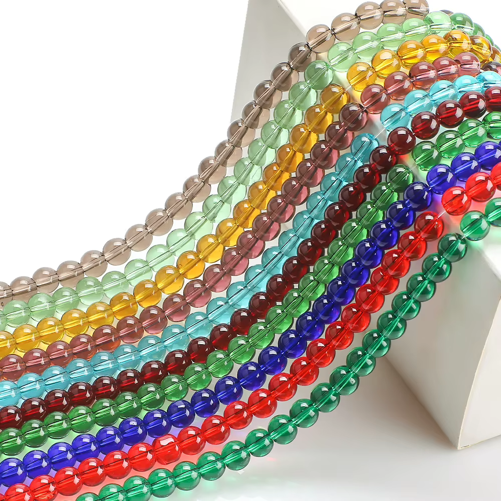 High Quality Glossy Crystal Glass Bead 6mm/8mm