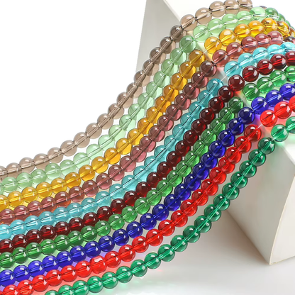 High Quality Glossy Crystal Glass Bead 6mm/8mm